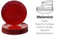 Certified International 6-Pc. Red Melamine Salad Plate Set